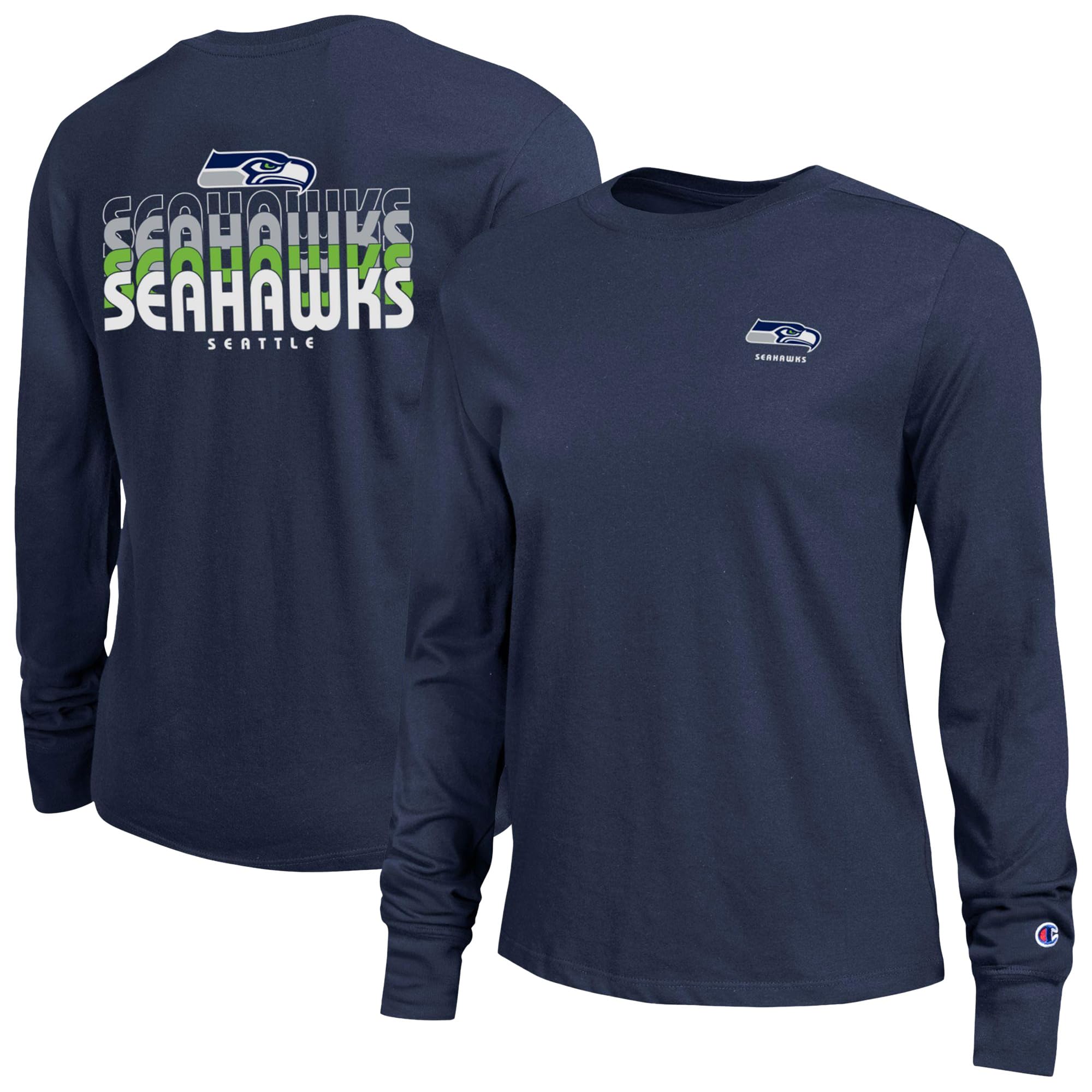 Amazon.com : Champion Women's College Navy Seattle Seahawks Core